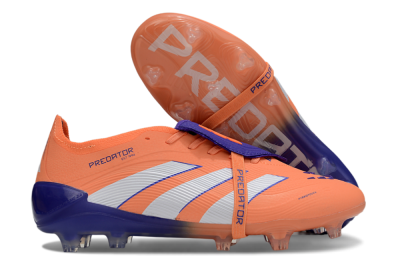 Adidas Predator Elite Foldover Tongue FG Football Boots - Orange/White/Blue