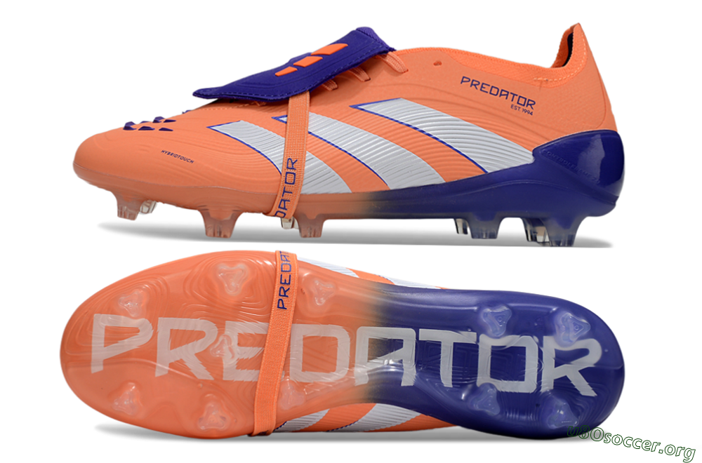 Adidas Predator Elite Foldover Tongue FG Football Boots - Orange/White/Blue 1