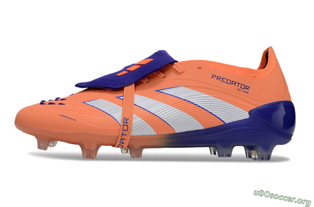 Adidas Predator Elite Foldover Tongue FG Football Boots - Orange/White/Blue 3