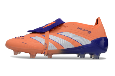 Adidas Predator Elite Foldover Tongue FG Football Boots - Orange/White/Blue