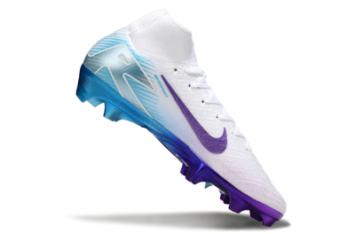 Nike Air Zoom Mercurial Superfly 10 Elite FG Football Boots - White/Purple/Jade