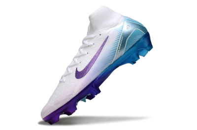 Nike Air Zoom Mercurial Superfly 10 Elite FG Football Boots - White/Purple/Jade