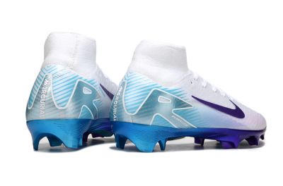 Nike Air Zoom Mercurial Superfly 10 Elite FG Football Boots - White/Purple/Jade
