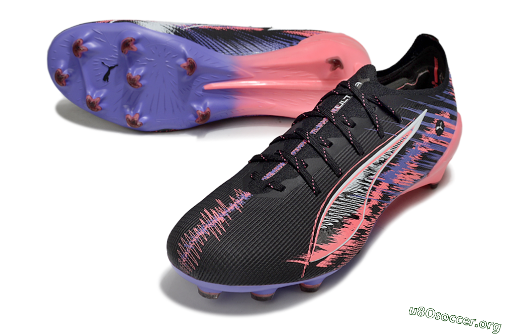 Puma Ultra 5 Ultimate FG Football Boots - Black/Pink/Purple 0