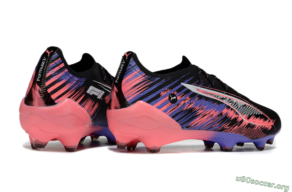Puma Ultra 5 Ultimate FG Football Boots - Black/Pink/Purple 6