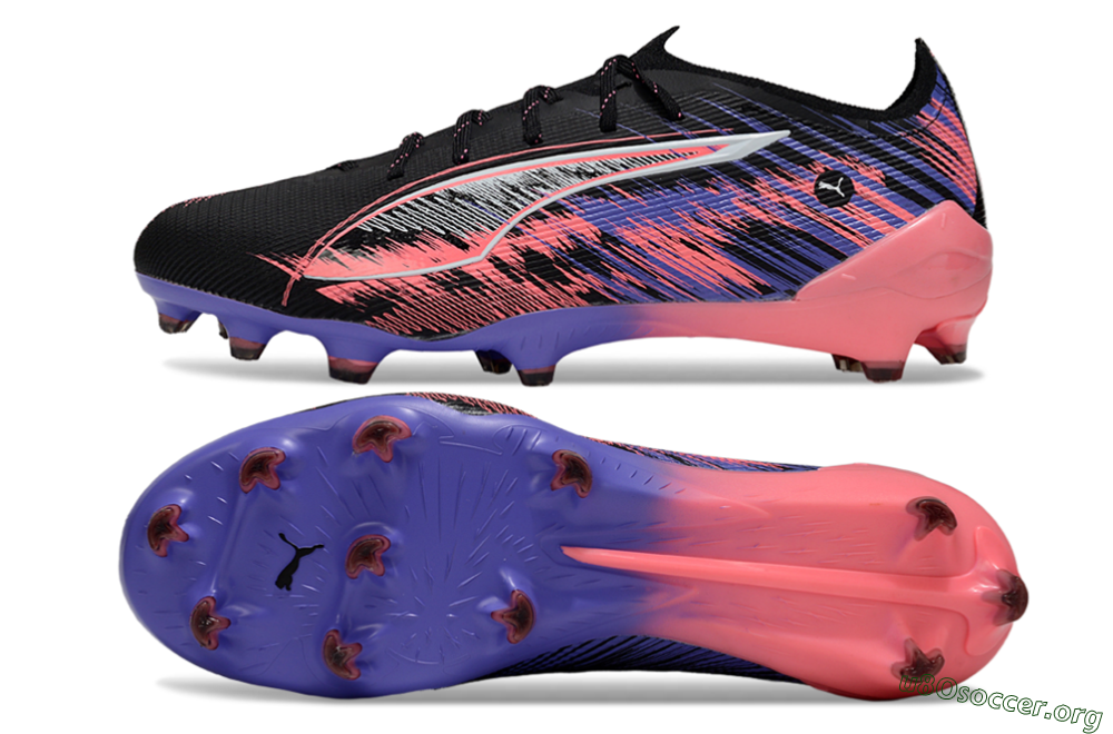 Puma Ultra 5 Ultimate FG Football Boots - Black/Pink/Purple 1