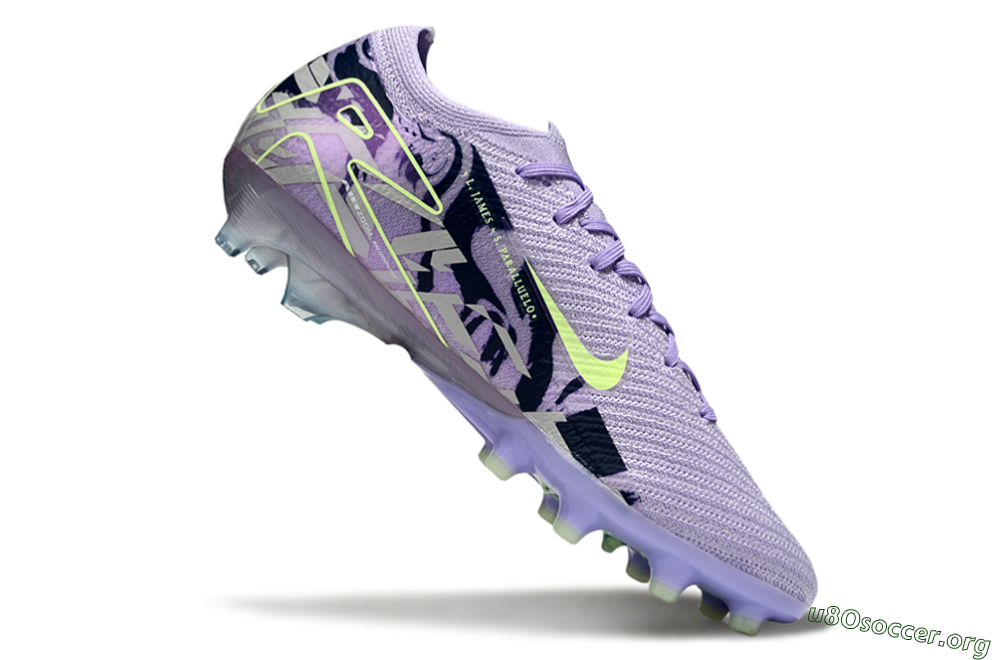 Nike Air Zoom Mercurial Vapor 16 Elite AG Football Boots - Purple/Black/Yellow 4