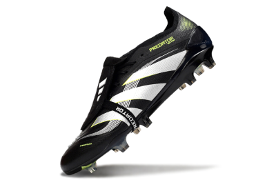 Adidas Predator 25 Elite Foldover Tongue FG Football Boots - Black/White/Yellow
