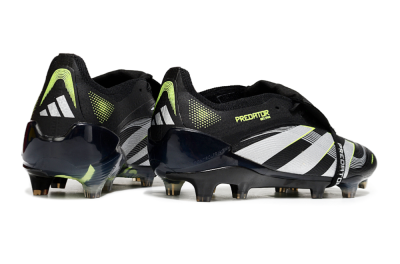 Adidas Predator 25 Elite Foldover Tongue FG Football Boots - Black/White/Yellow