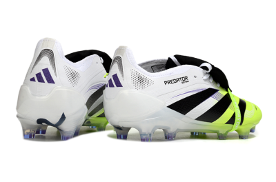 Adidas Predator 25 Elite Foldover Tongue FG Football Boots - White/Yellow/Black