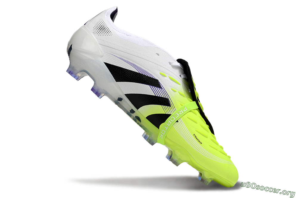 Adidas Predator 25 Elite Foldover Tongue FG Football Boots - White/Yellow/Black 4