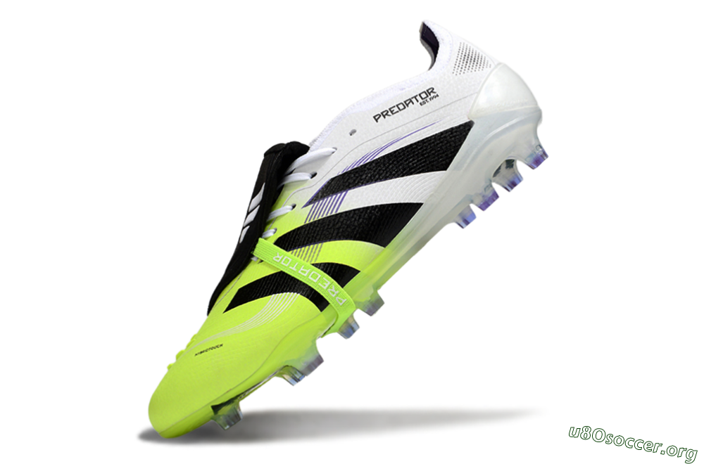 Adidas Predator 25 Elite Foldover Tongue FG Football Boots - White/Yellow/Black 5