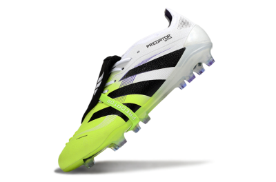Adidas Predator 25 Elite Foldover Tongue FG Football Boots - White/Yellow/Black