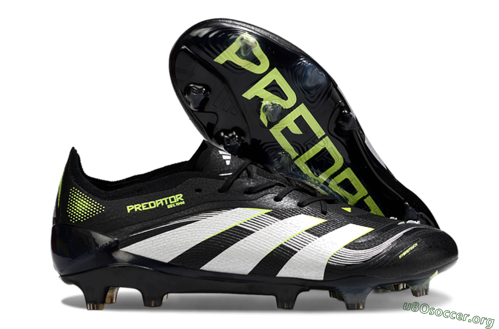 Adidas Predator 25 Elite FG Football Boots - Black/White/Yellow 2