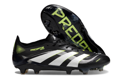Adidas Predator 25 Elite FG Football Boots - Black/White/Yellow