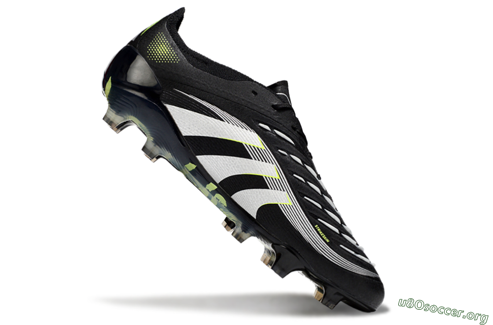 Adidas Predator 25 Elite FG Football Boots - Black/White/Yellow 4