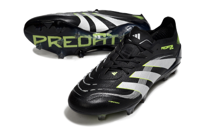 Adidas Predator 25 Elite FG Football Boots - Black/White/Yellow