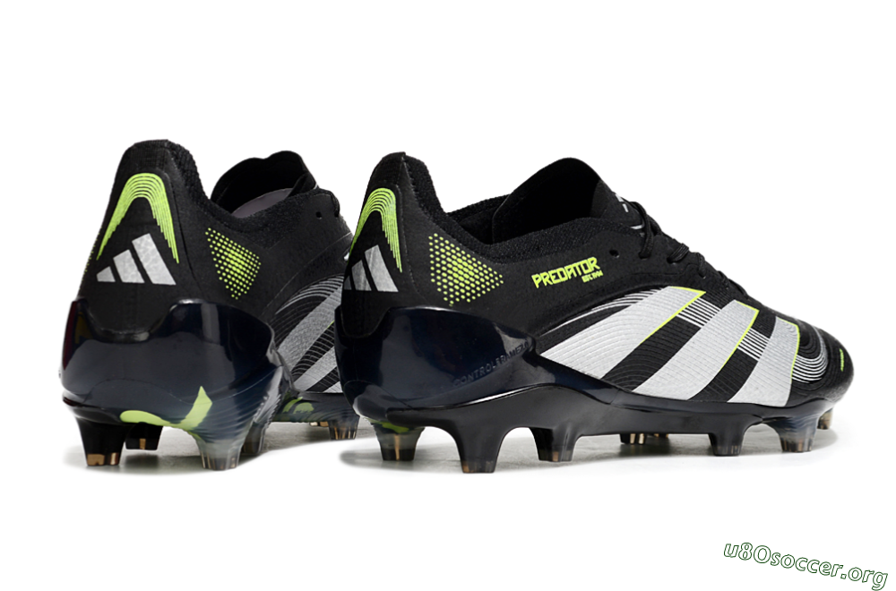 Adidas Predator 25 Elite FG Football Boots - Black/White/Yellow 6