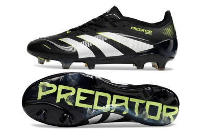 Adidas Predator 25 Elite FG Football Boots - Black/White/Yellow