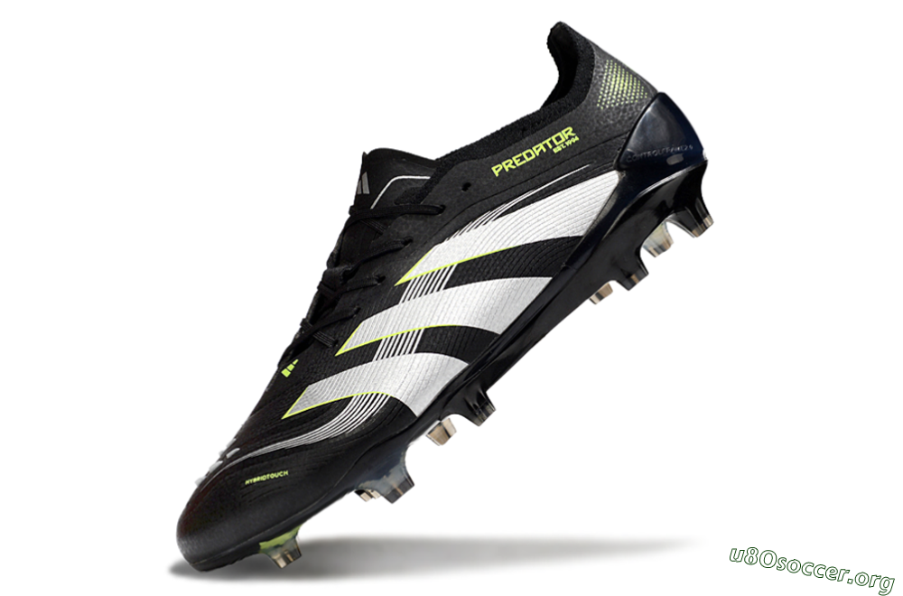 Adidas Predator 25 Elite FG Football Boots - Black/White/Yellow 5