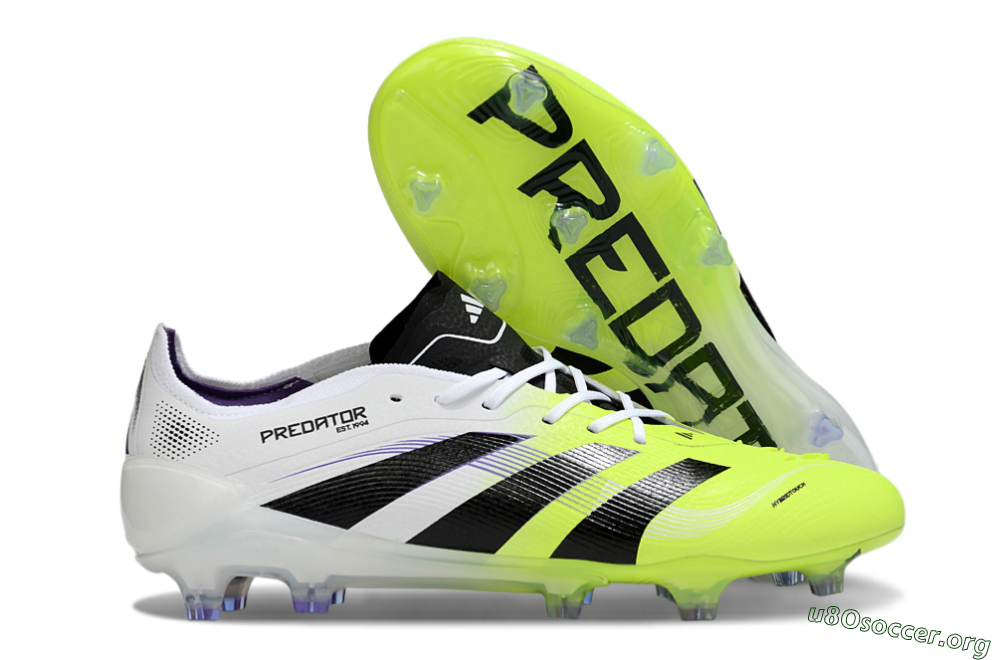 Adidas Predator 25 Elite FG Football Boots - White/Yellow/Black 2