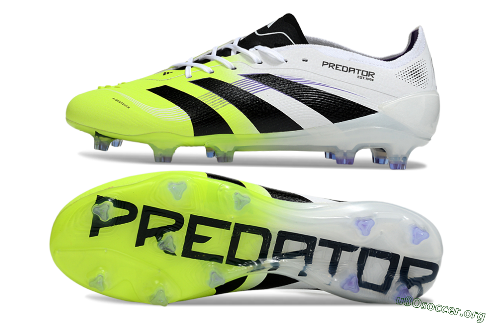 Adidas Predator 25 Elite FG Football Boots - White/Yellow/Black 1