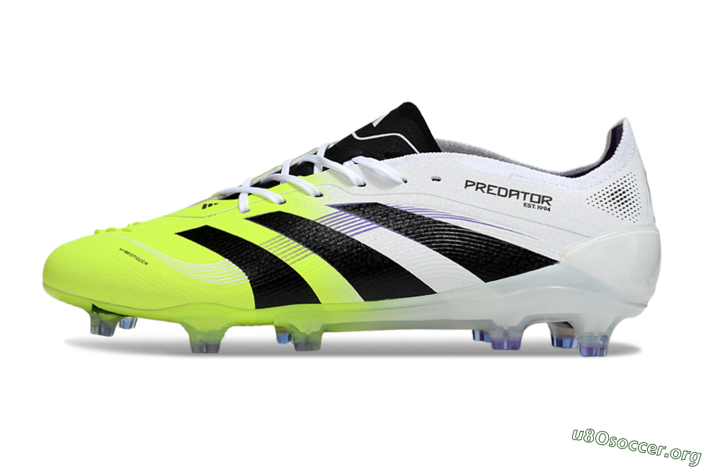 Adidas Predator 25 Elite FG Football Boots - White/Yellow/Black 3