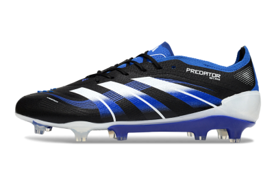 Adidas Predator 25 Elite FG Football Boots - Black/White/Blue
