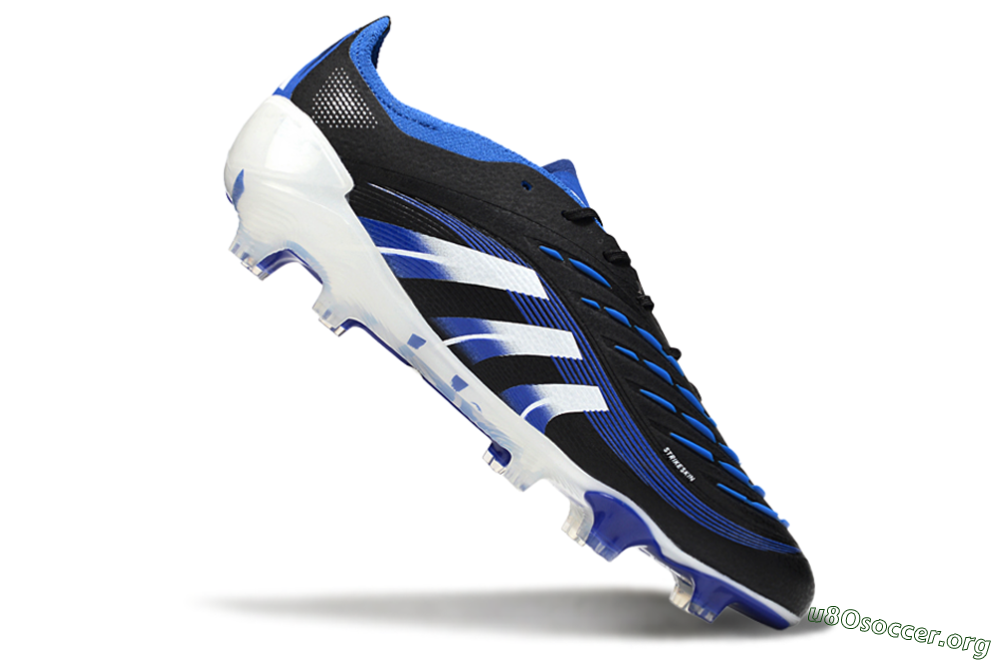 Adidas Predator 25 Elite FG Football Boots - Black/White/Blue 4