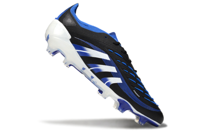 Adidas Predator 25 Elite FG Football Boots - Black/White/Blue