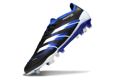 Adidas Predator 25 Elite FG Football Boots - Black/White/Blue