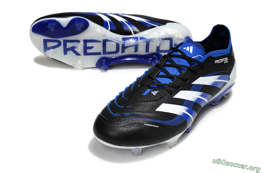 Adidas Predator 25 Elite FG Football Boots - Black/White/Blue 0