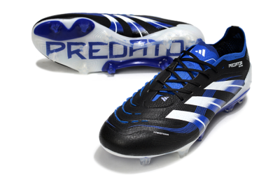 Adidas Predator 25 Elite FG Football Boots - Black/White/Blue