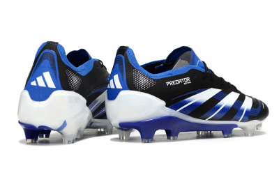 Adidas Predator 25 Elite FG Football Boots - Black/White/Blue