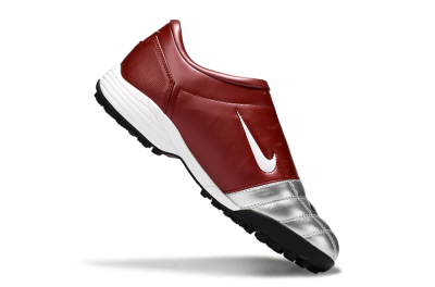 Nike Total 90 II TF Football Shoes - Silver/Black/Red