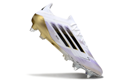 Adidas F50 Elite SG Football Boots - White/Purple/Gold