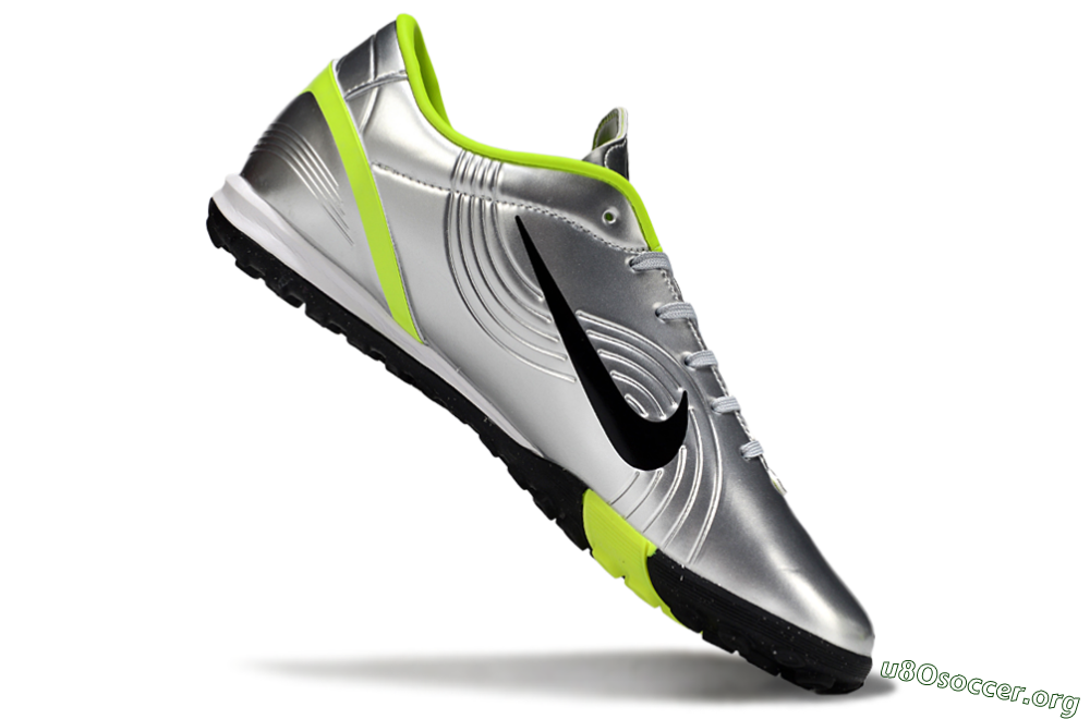 Nike Air Zoom Mercurial Vapor 16 Academy TF Football Shoes - Silver/Black/Yellow 4