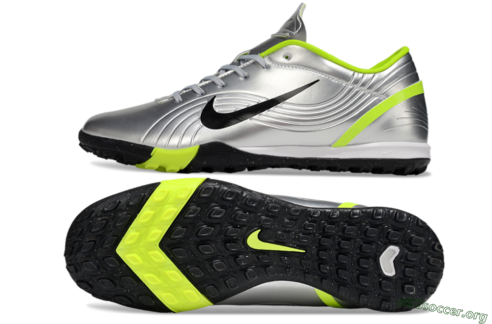 Nike Air Zoom Mercurial Vapor 16 Academy TF Football Shoes - Silver/Black/Yellow 1