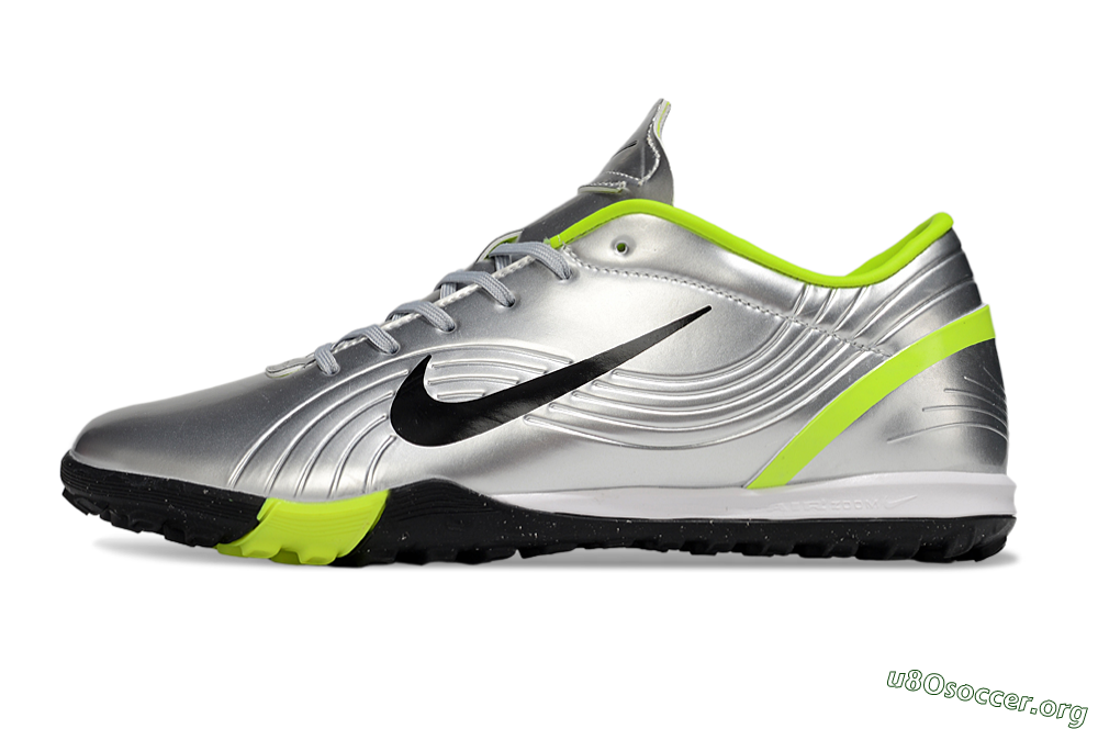 Nike Air Zoom Mercurial Vapor 16 Academy TF Football Shoes - Silver/Black/Yellow 3