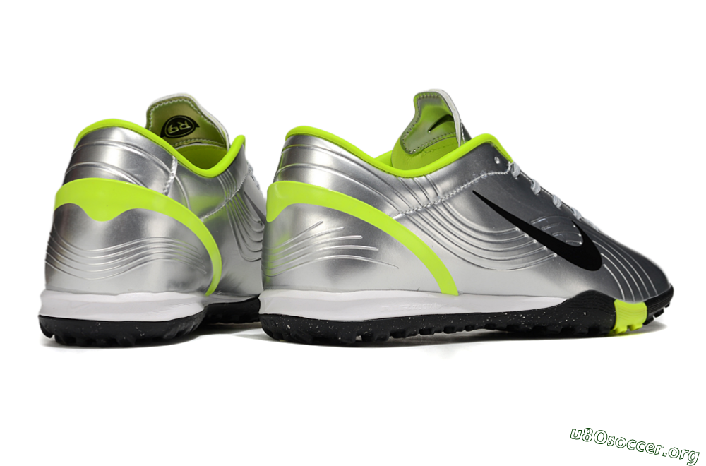 Nike Air Zoom Mercurial Vapor 16 Academy TF Football Shoes - Silver/Black/Yellow 6