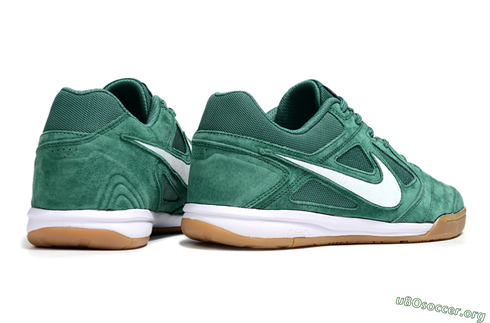 Nike Lunar Gato 2 IC Football Shoes - Green/White/Brown 6