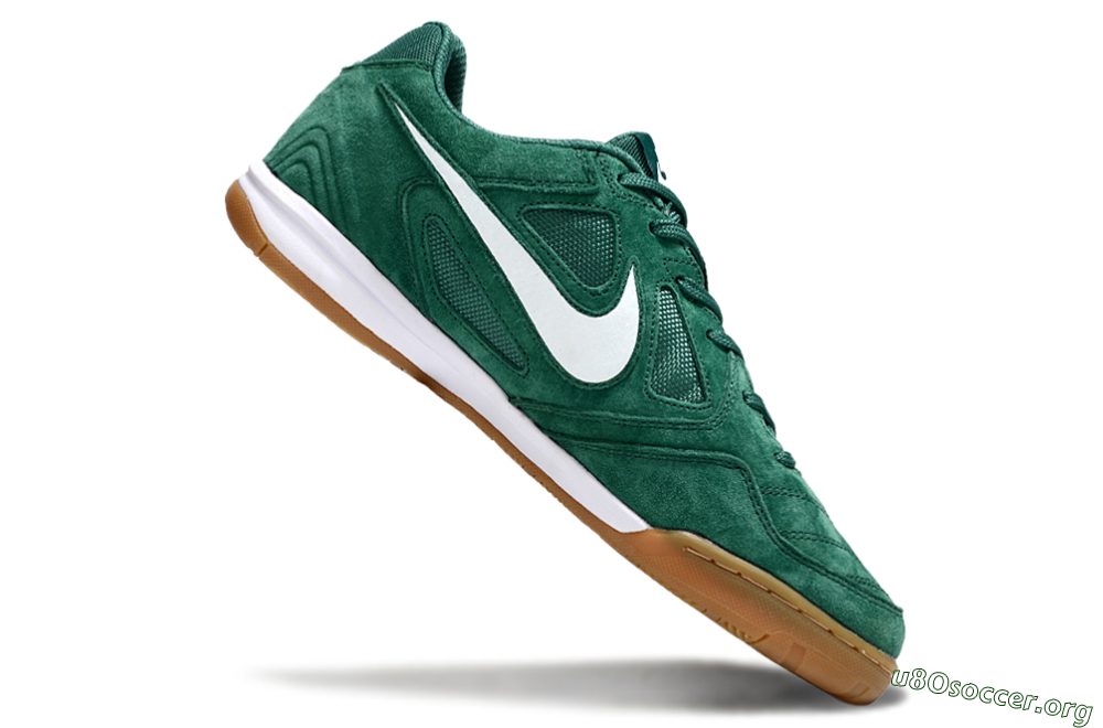 Nike Lunar Gato 2 IC Football Shoes - Green/White/Brown 4