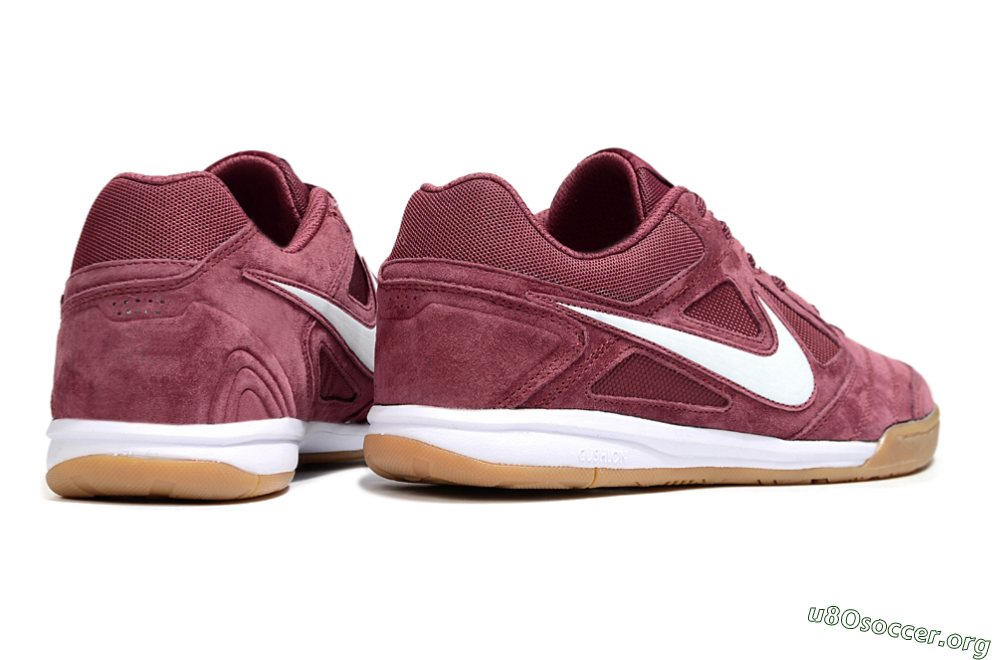 Nike Lunar Gato 2 IC Football Shoes - Red/White/Brown 6