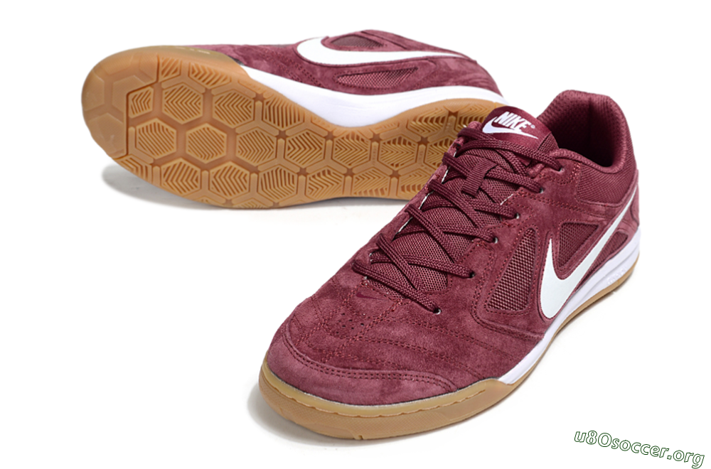 Nike Lunar Gato 2 IC Football Shoes - Red/White/Brown 0