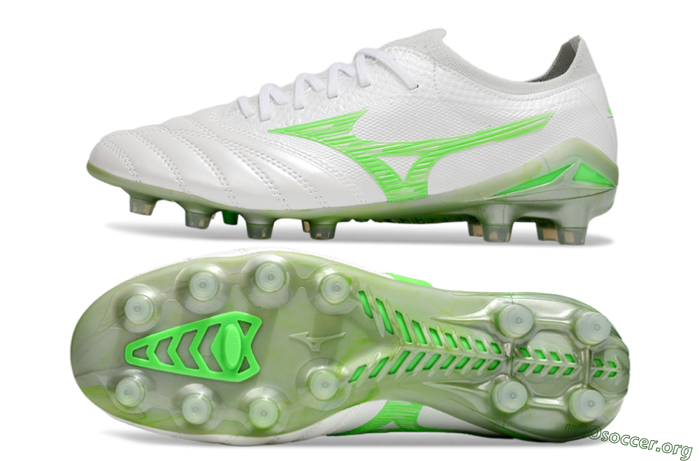 Mizuno Morelia Neo 4 Bate FG Football Boots - White/Yellow 1