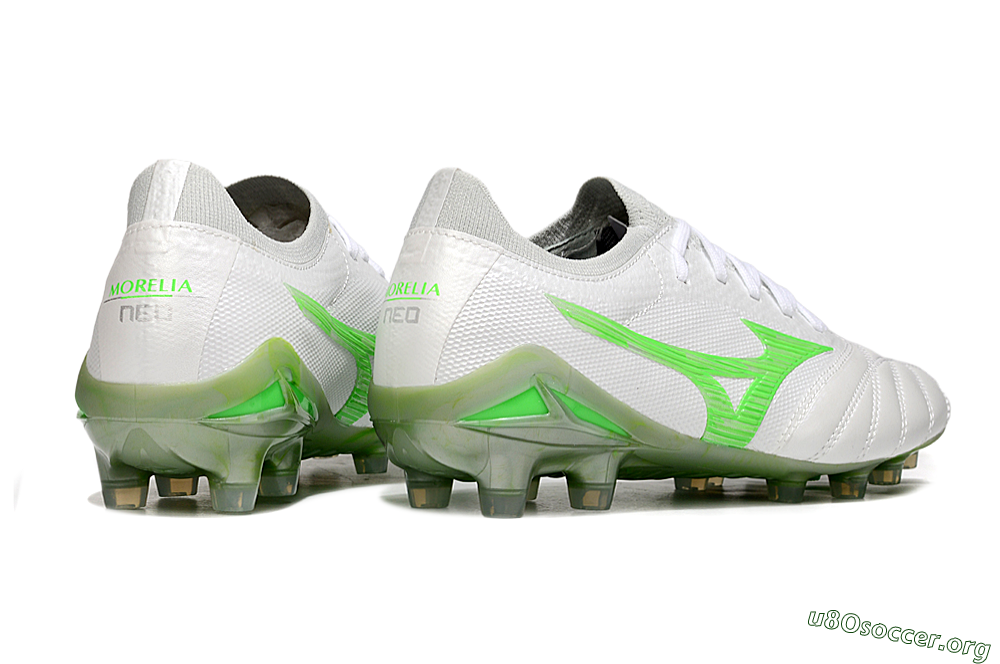 Mizuno Morelia Neo 4 Bate FG Football Boots - White/Yellow 6