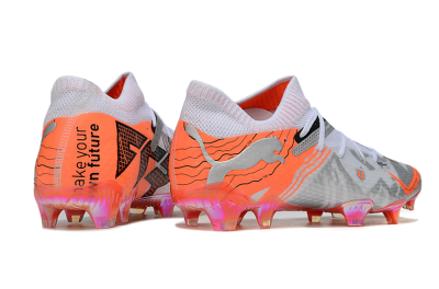Puma Future 7 Ultimate FG Football Boots - Silver/Orange/Pink