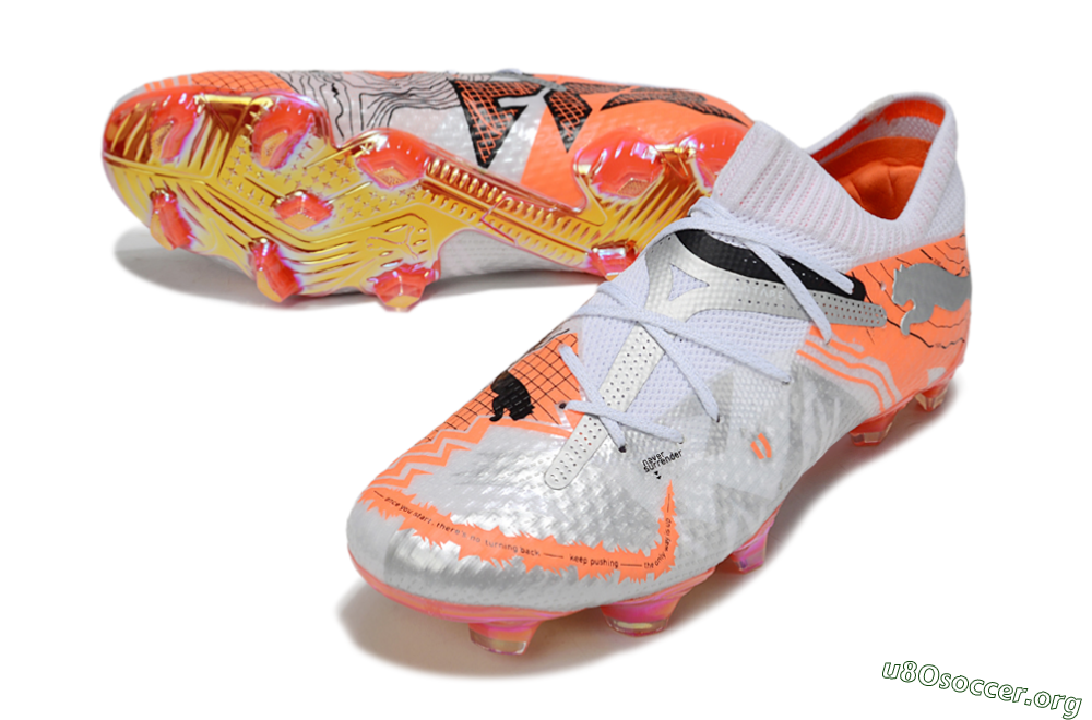Puma Future 7 Ultimate FG Football Boots - Silver/Orange/Pink 0