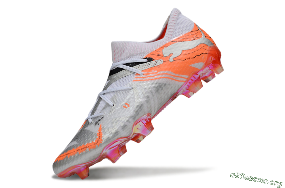 Puma Future 7 Ultimate FG Football Boots - Silver/Orange/Pink 5
