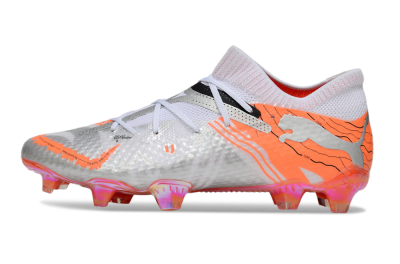 Puma Future 7 Ultimate FG Football Boots - Silver/Orange/Pink
